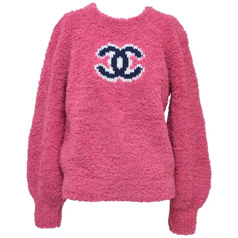 vintage pink chanel sweater|More.